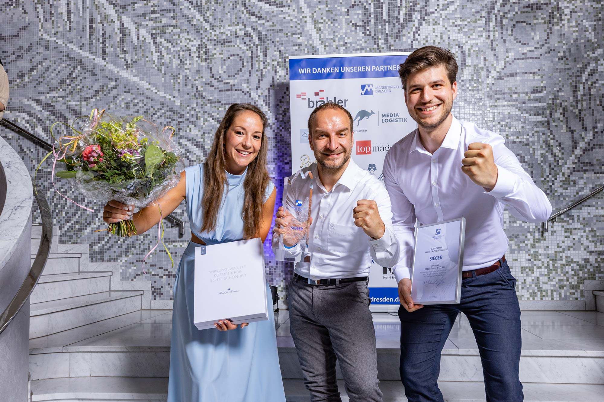 Gewinner des Marketing Agentur-Preis 2023 beim Marketing Club Dresden